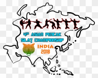 4th Asian Pencak Silat Championship 2018, India - World Pencak Silat Championship Banner Clipart