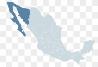 Republic Of Sonora Map - Baja California Y Sonora Clipart