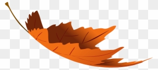 Fall Clipart Treeclip - Falling Autumn Leaf Png Transparent Png