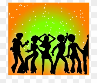 Dancers Disco Party - Disco Clip Art - Png Download