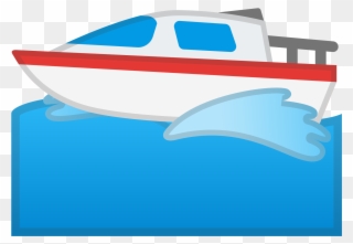 Motor Boat Icon - Boat Emoji Clipart