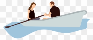 How To Build A Remote Control Boat With Two Motors - Men In Boat Png Clipart