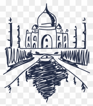 Shores Of India - Illustration Clipart