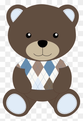 Brown Bear Clipart Oso - Teddy Baby Boy Vector Png Transparent Png