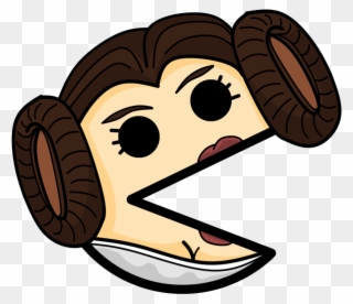 Princess Leia Pacman By Suddenwolf - Pacman Leia Clipart