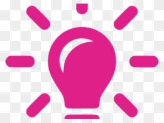 Light Bulb Clipart Pink - Pink Light Bulb Png Transparent Png