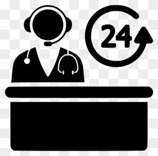 Reception Svg Png Icon Free Download - Hospitals Reception Clip Art Black And White Transparent Png