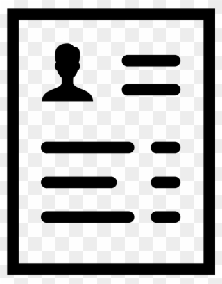 This Is A Picture Of A Piece Of Paper With Lines Of - Icono Cv Clipart