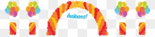 Decoration Clipart Balloon Arch - Balloon Decoration Vector - Png Download