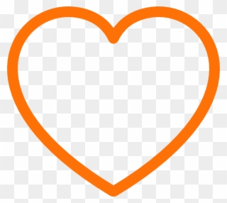 Orange Heart Icon Png Clipart
