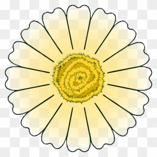Daisy Clipart Daisy Petal - Flower Outlines - Png Download