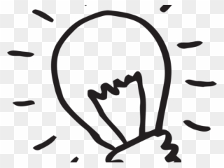 Bulb Clipart Glow - Black And White Light Bulb Clipart Png Transparent Png