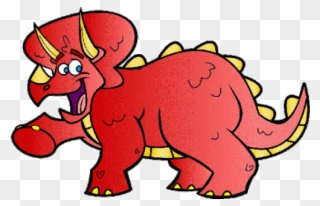 Triceratops Clipart Dinasours - Cartoon Dinosaur Transparent Background - Png Download