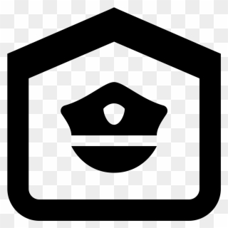 Police Station Icon - Vector Police Station Icon Clipart