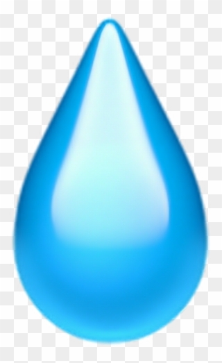 Png Freeuse Teardropemoji Emoji Tear Drop - Iphone Water Drop Emoji Clipart