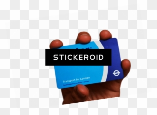 Oyster Card In Hand - Graphic Design Clipart