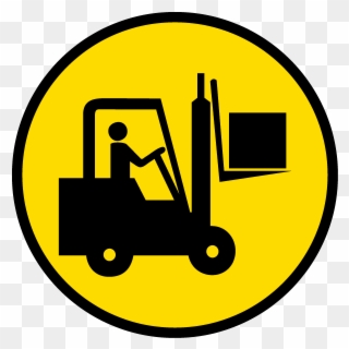 Forklift Area Floor Sign - Safety Signs In The Workplace Clipart