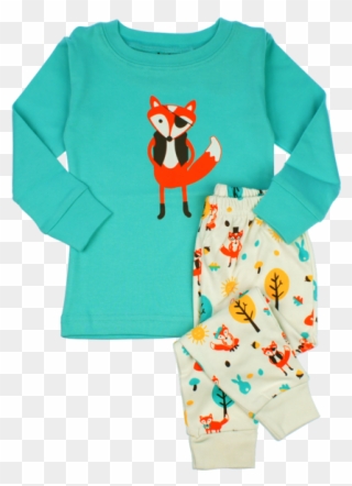 Pajama Clipart Babygrow - Fox Pyjamas - Png Download