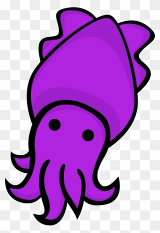 Vector Royalty Free Library Purple Free On Dumielauxepices - Cuttlefish As A Cartoon Clipart