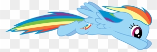 Mlp Stuff - Mlp Rainbow Dash Flying Fast Clipart