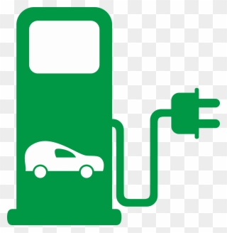 Electric Car Station Clipart - Png Download