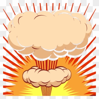 Clipart Clouds Explosion - Explosion Dibujo Animado - Png Download