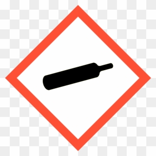 Gas Bottle, Gas Bottle - Ghs Compressed Gas Symbol Clipart