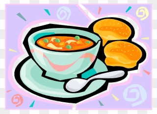 Soup Clipart Vegetable Soup - Chili And Cornbread Clipart - Png Download