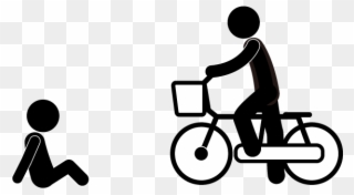 309 Free Pictogram - Bike Delivery Clipart - Png Download