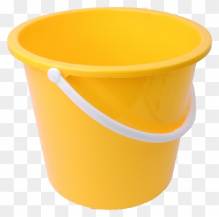 Yellow Plastic Bucket Png Image - Bucket Png Clipart
