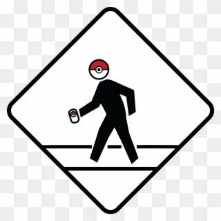 Made This For All The Pokemon Go Players Out There - Pedestrian Crossing Sign Clipart