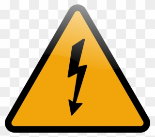 Electricity Voltage Energy - Warning Sign Emoji Clipart