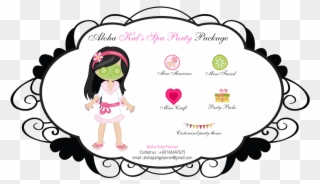 Aloha Kid's Spa Party Package - Kids Spa Party Packages Clipart