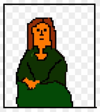 Mona Lisa Pixel Art Maker - Mona Lisa Clipart