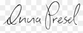 Anna's Sign - Calligraphy Clipart