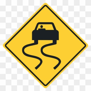 Road Sign Graphics - Slippery When Wet Sign Clipart