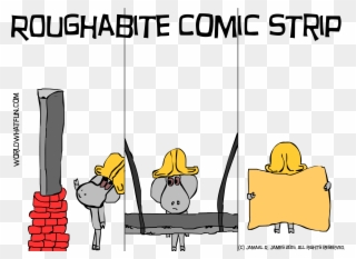 Roughabite Comic Strip Created By Cartoonist Jamaal - Road Trip 5'x7'area Rug Clipart