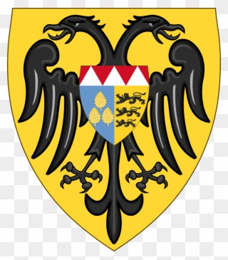 Attributed Coat Of Arms Of Henry Vi, Holy Roman Emperor - Double Headed Eagle Holy Roman Empire Clipart