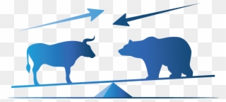 Bull And Bear Markets - Market Clipart
