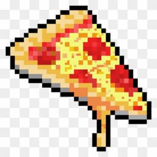 Tumblr Edge Edgy Pizza Goth Pastelgoth Emo Scene Aesthe - Pixel Art Pizza Transparent Clipart