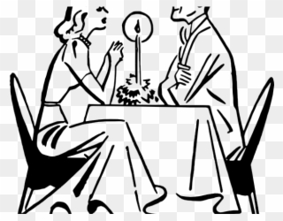 Date Clipart Drawing - Dating Clip Art Png Transparent Png