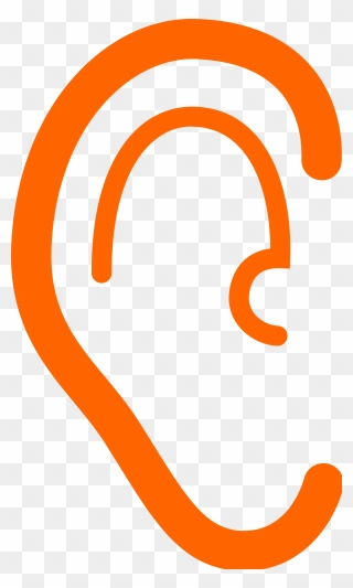 Ear Noun 42647 Cc Orange - Orange Ear Clipart - Png Download