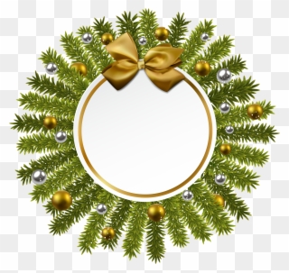 And Gold Christmas Decoration Png Image Gallery - Cadre Noel Png Background Clipart