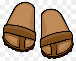 Brown Sandals - Brown Sandals Clipart - Png Download