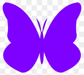 Violet Butterfly Clip Art - Png Download