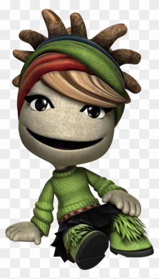 Cozy Green Costume - Little Big Planet Casual Costumes Clipart