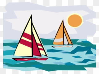 Beach Sunset Clipart - Sail Clipart - Png Download