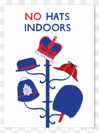 London Etiquette Competition - No Hats Indoors Clipart