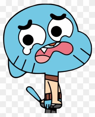Gumball Sticker - Amazing World Of Gumball Crying Clipart