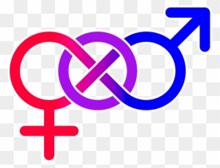 Male Female Confusion - Bisexual Sign Clipart